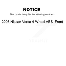 Load image into Gallery viewer, [Front] 2008 Nissan Versa 4-Wheel ABS Premium OE Brake Rotors &amp; Ceramic Pads Kit For Max Braking