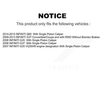 Load image into Gallery viewer, Front Disc Brake Rotors And Ceramic Pads Kit For INFINITI G37 G35 Q60