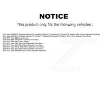 Charger l'image dans la galerie, Front Brake Rotor &amp; Ceramic Pad Kit For Volvo S60 XC70 S80 V60 Cross Country V70