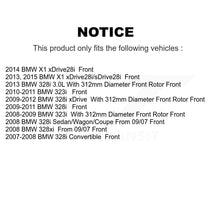 Load image into Gallery viewer, Front Disc Brake Rotors And Ceramic Pads Kit For BMW 328i xDrive X1 328xi 323i