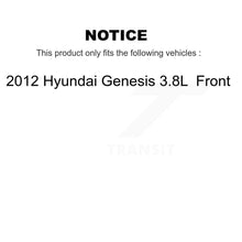 Load image into Gallery viewer, Front Disc Brake Rotors And Ceramic Pads Kit For 2012 Hyundai Genesis 3.8L