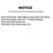 Charger l'image dans la galerie, Front Disc Brake Rotors And Ceramic Pads Kit For Kia Forte Koup Forte5
