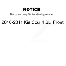 Charger l&#39;image dans la galerie, Front Disc Brake Rotors And Ceramic Pads Kit For 2010-2011 Kia Soul 1.6L