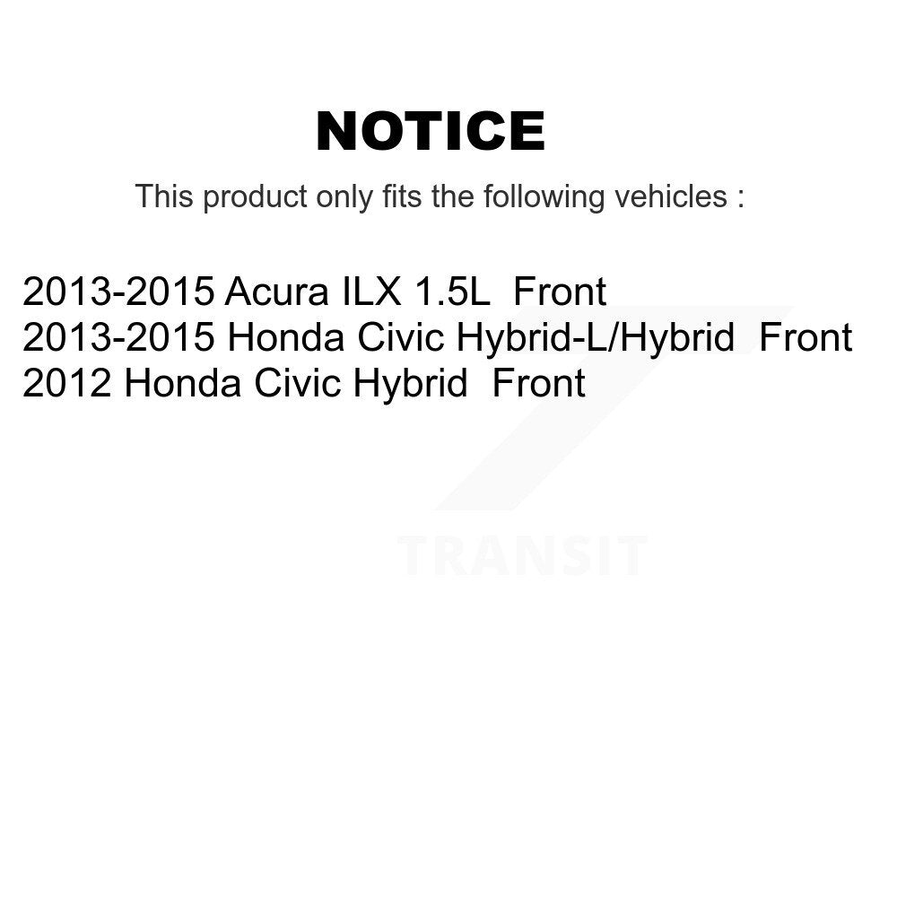 Front Disc Brake Rotors And Ceramic Pads Kit For Honda Civic Acura ILX