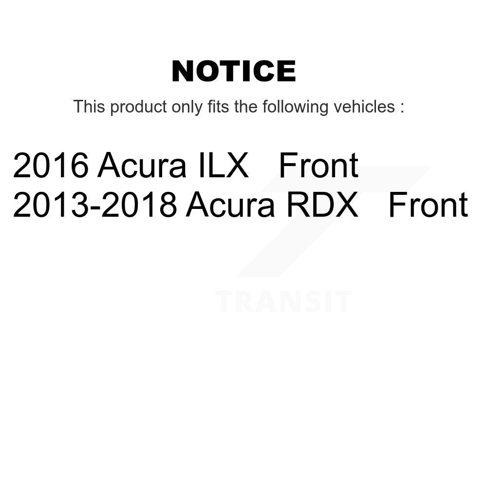 Front Disc Brake Rotors And Ceramic Pads Kit For Acura RDX ILX