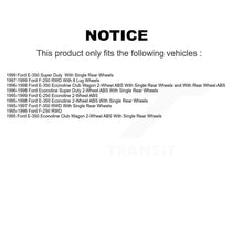 Charger l'image dans la galerie, Front Brake Rotor Hub Ceramic Pad Kit For Ford F-350 F-250 E-250 Econoline E-350