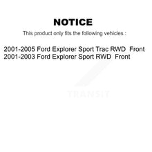 Load image into Gallery viewer, Front Disc Brake Rotors Hub And Ceramic Pad Kit For Ford Explorer Sport Trac RWD