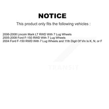 Charger l'image dans la galerie, Front Disc Brake Rotors Hub &amp; Ceramic Pad Kit For Ford F-150 Lincoln Mark LT RWD