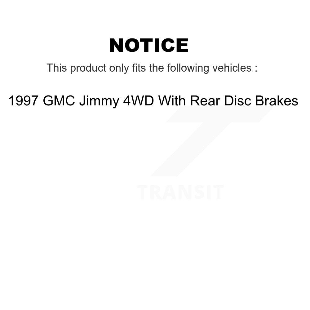[Front+Rear] 1997 Chevrolet Blazer GMC Jimmy Premium OE Brake Rotors & Ceramic Pads Kit For Max Braking