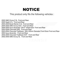 Load image into Gallery viewer, Front Rear Brake Rotor &amp; Ceramic Pad Kit For Chevrolet Trailblazer GMC EXT Envoy