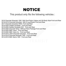 Load image into Gallery viewer, Front Rear Brake Rotor &amp; Ceramic Pad Kit For Chevrolet Silverado 1500 GMC Sierra