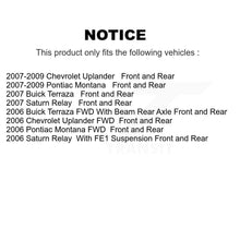 Load image into Gallery viewer, Front Rear Disc Brake Rotor Ceramic Pad Kit For Chevrolet Uplander Buick Terraza