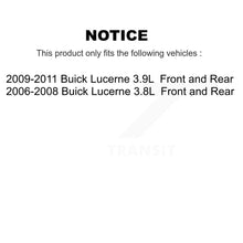 Charger l'image dans la galerie, Front Rear Disc Brake Rotors And Ceramic Pads Kit For Buick Lucerne