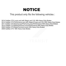Load image into Gallery viewer, Front Rear Brake Rotor &amp; Ceramic Pad Kit For Cadillac CTS With Heavy Duty Brakes