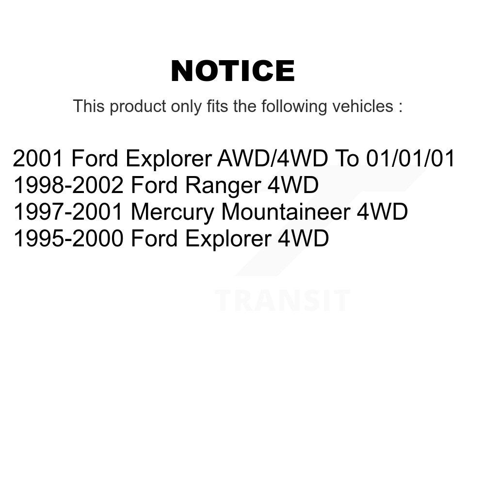 Front Rear Disc Brake Rotor And Ceramic Pad Kit For Ford Ranger Explorer Mercury
