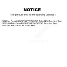 Charger l'image dans la galerie, Front Rear Disc Brake Rotors And Ceramic Pads Kit For Ford Focus