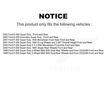 Load image into Gallery viewer, Front Rear Brake Rotor And Ceramic Pad Kit For Ford E-550 Super Duty F-450 F-550