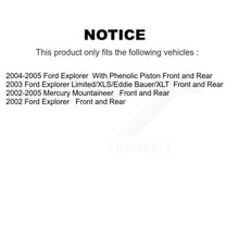 Load image into Gallery viewer, Front Rear Brake Rotor And Ceramic Pad Kit For Ford Explorer Mercury Mountaineer