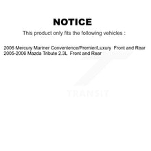 Load image into Gallery viewer, Front Rear Disc Brake Rotors &amp; Ceramic Pad Kit For Mazda Tribute Mercury Mariner