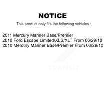 Charger l'image dans la galerie, Front Rear Disc Brake Rotors And Ceramic Pad Kit For Ford Escape Mercury Mariner