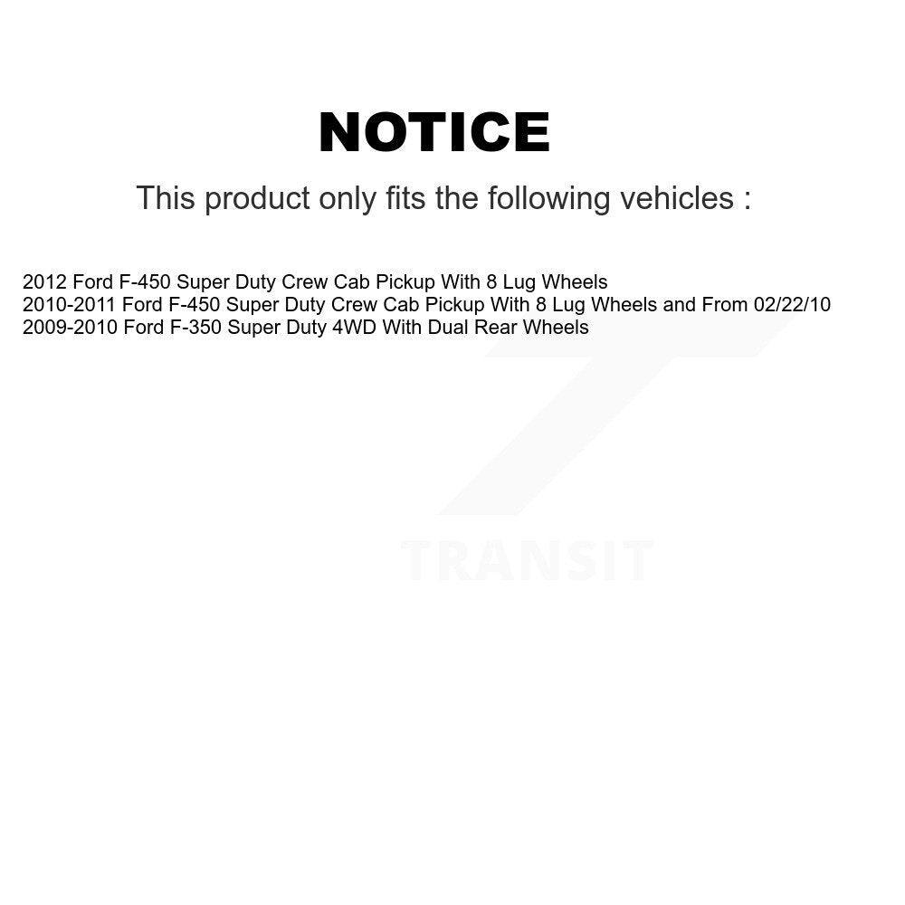 Front Rear Disc Brake Rotors And Ceramic Pad Kit For Ford F-350 Super Duty F-450