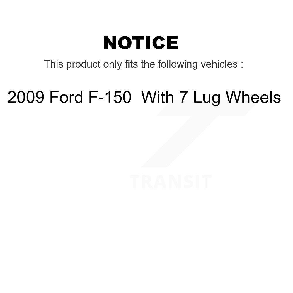 [Front+Rear] 2009 Ford F-150 With 7 Lug Wheels Premium OE Brake Rotors & Ceramic Pads Kit For Max Braking