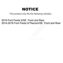 Load image into Gallery viewer, Front Rear Disc Brake Rotors And Ceramic Pads Kit For Ford Fiesta