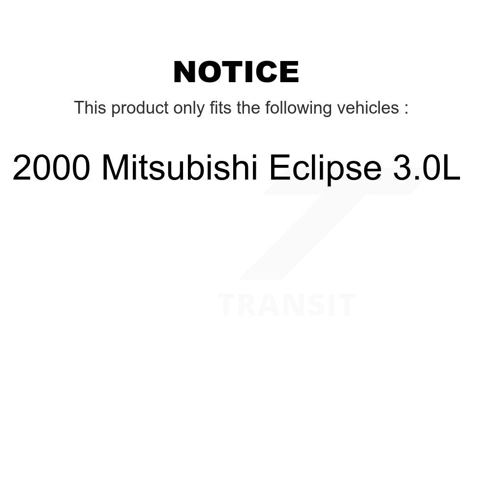 [Front+Rear] 2000 Mitsubishi Eclipse 3.0L Premium OE Brake Rotors & Ceramic Pads Kit For Max Braking