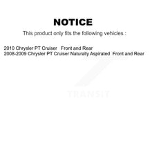 Charger l'image dans la galerie, Kit de rotors de frein à disque avant et arrière et plaquettes en céramique pour Chrysler PT Cruiser 