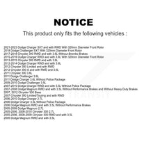 Charger l'image dans la galerie, Front Rear Brake Rotor Ceramic Pad Kit For Dodge Charger Chrysler 300 Challenger