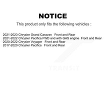 Charger l'image dans la galerie, Front Rear Disc Brake Rotors Ceramic Pad Kit For Chrysler Pacifica Voyager Grand