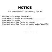 Charger l'image dans la galerie, Front Rear Disc Brake Rotors And Ceramic Pads Kit For Acura Integra Honda Civic