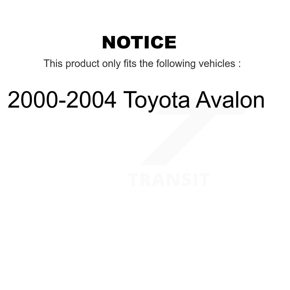 [Front+Rear] 2000-2004 Toyota Avalon Premium OE Brake Rotors & Ceramic Pads Kit For Max Braking