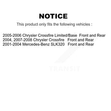 Load image into Gallery viewer, Front Rear Disc Brake Rotor Ceramic Pad Kit For Chrysler Crossfire Mercedes-Benz