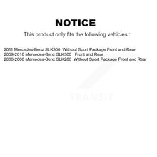 Charger l'image dans la galerie, Front Rear Disc Brake Rotors And Ceramic Pad Kit For Mercedes-Benz SLK280 SLK300