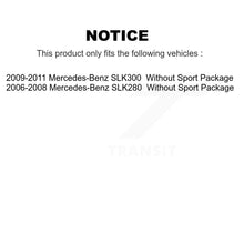 Charger l'image dans la galerie, Front Rear Disc Brake Rotors And Ceramic Pad Kit For Mercedes-Benz SLK280 SLK300