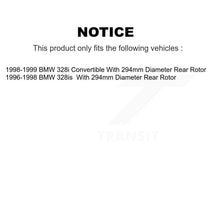 Load image into Gallery viewer, Front Rear Disc Brake Rotors And Ceramic Pads Kit For 1998-1998 BMW 328i 328is