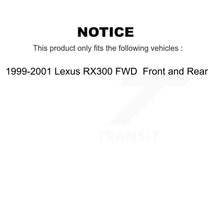 Charger l&#39;image dans la galerie, [Front+Rear] 1999-2001 Lexus RX300 FWD Premium OE Brake Rotors &amp; Ceramic Pads Kit For Max Braking