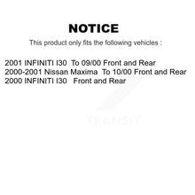 Charger l'image dans la galerie, Front Rear Brake Rotor &amp; Ceramic Pad Kit For Nissan Maxima Infiniti I30 INFINITI