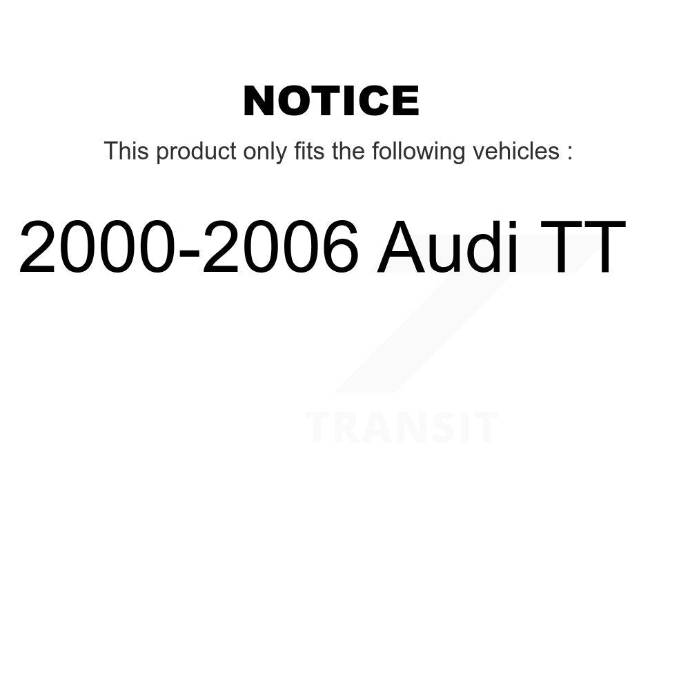 [Front+Rear] 2000-2006 Audi TT Premium OE Brake Rotors & Ceramic Pads Kit For Max Braking