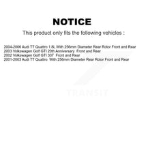Load image into Gallery viewer, Front Rear Disc Brake Rotors Ceramic Pad Kit For Volkswagen Golf Audi TT Quattro
