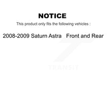 Charger l&#39;image dans la galerie, [Front+Rear] 2008-2009 Saturn Astra Premium OE Brake Rotors &amp; Ceramic Pads Kit For Max Braking