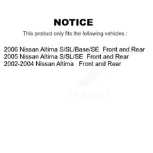 Load image into Gallery viewer, Front Rear Disc Brake Rotors And Ceramic Pads Kit For Nissan Altima