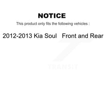 Charger l&#39;image dans la galerie, Front Rear Disc Brake Rotors And Ceramic Pads Kit For 2012-2013 Kia Soul