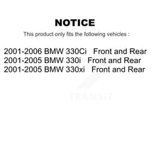 Load image into Gallery viewer, Front Rear Disc Brake Rotors And Ceramic Pads Kit For BMW 330Ci 330i 330xi