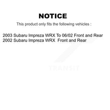 Charger l'image dans la galerie, Front Rear Disc Brake Rotors And Ceramic Pads Kit For Subaru Impreza WRX