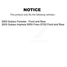 Charger l&#39;image dans la galerie, [Front+Rear] 2003 Subaru Forester Impreza Premium OE Brake Rotors &amp; Ceramic Pads Kit For Max Braking