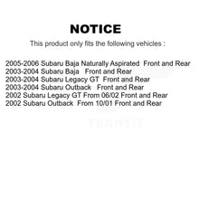 Load image into Gallery viewer, Front Rear Disc Brake Rotors And Ceramic Pads Kit For Subaru Outback Legacy Baja