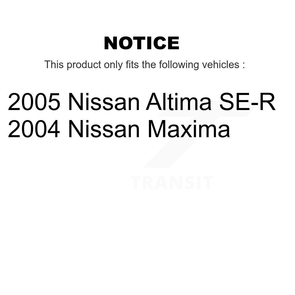 Front Rear Disc Brake Rotors And Ceramic Pads Kit For Nissan Altima Maxima