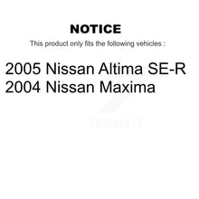 Charger l'image dans la galerie, Front Rear Disc Brake Rotors And Ceramic Pads Kit For Nissan Altima Maxima